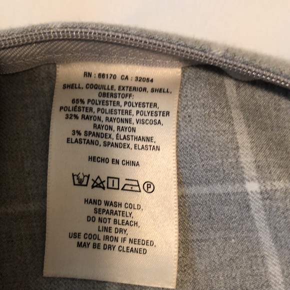 Windowpane print gray pant - Picture 5 of 7